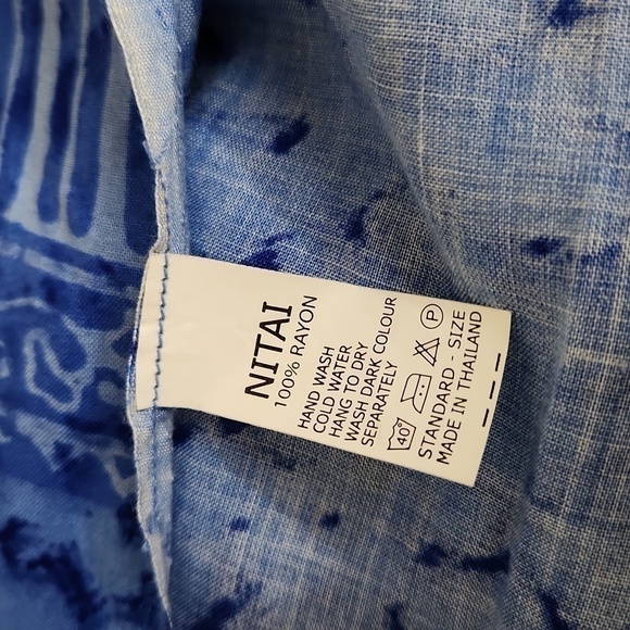 Blue Wrap Animal Rayon Cover Up Beach Vacation Cruise Bikini Cover - Picture 7 of 7